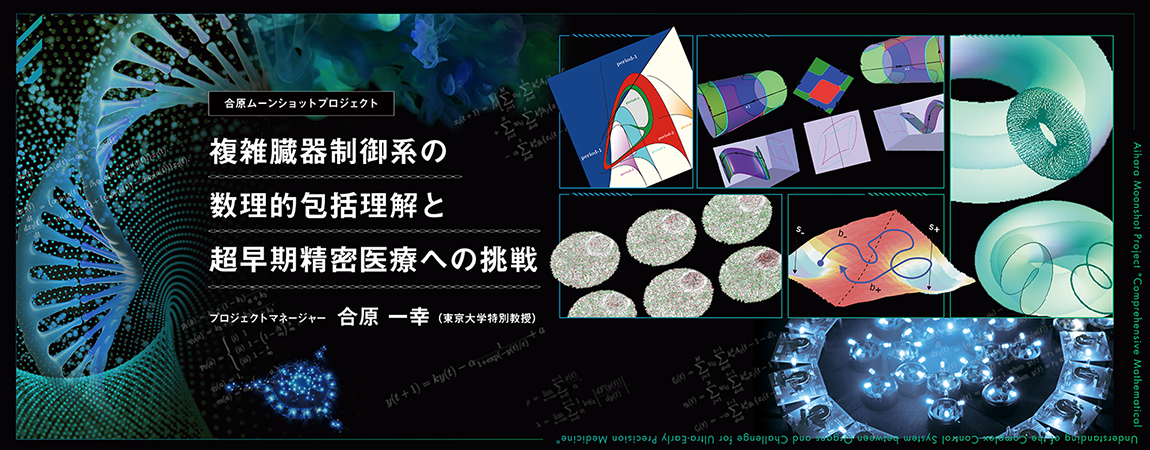 複雑臓器制御系の数理的包括理解と超早期精密医療への挑戦：プロジェクトマネージャー　合原一幸（東京大学特別教授）